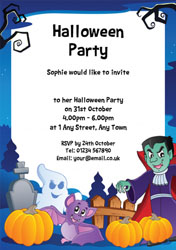 vampire bat party invitations
