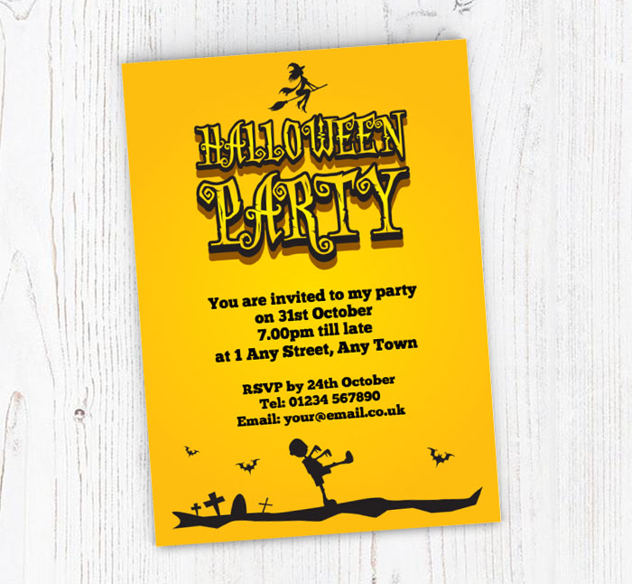 zombie walking party invitations