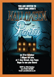 haunted house party invitations