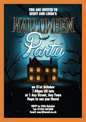 haunted house party invitations