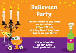 halloween table invitations