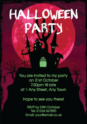 pink moon party invitations