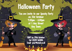 wicked witches party invitations