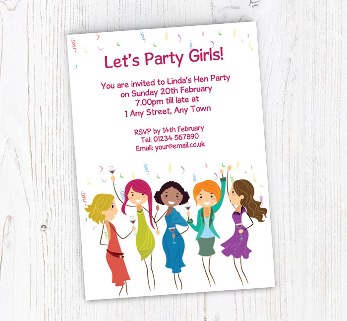 bachelorette party invitations