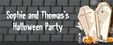 open coffin party banner