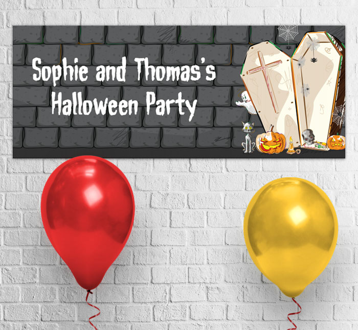 open coffin party banner