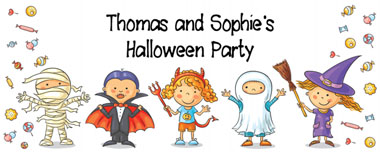 halloween children party banner