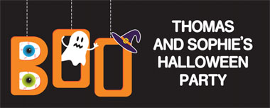 just say boo party banner