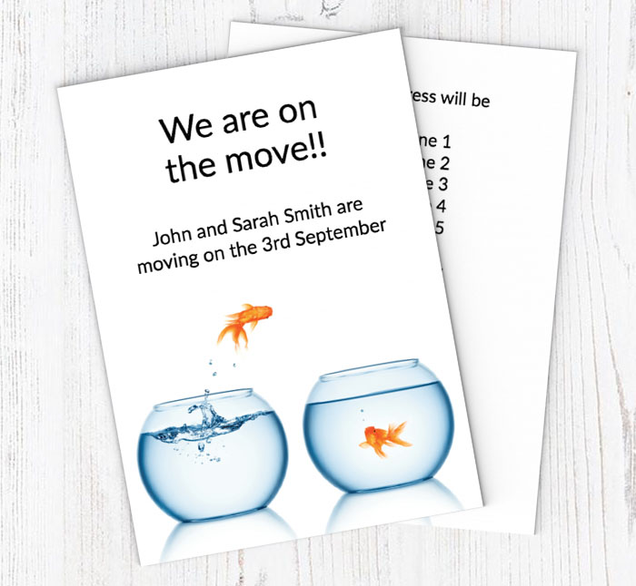 goldfish moving cards