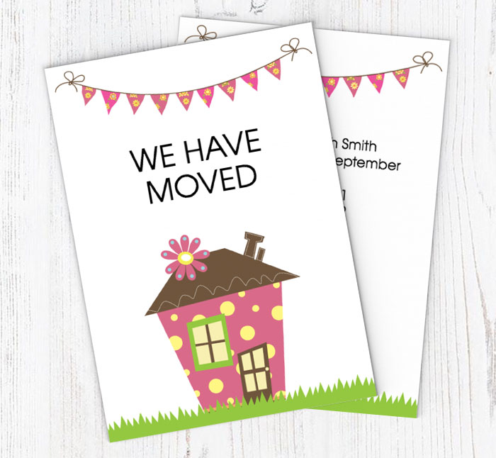 spotty house moving cards