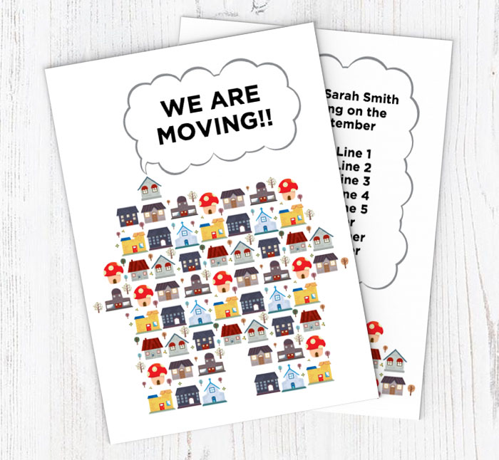 new home moving cards