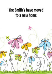 summer flowers moving cards