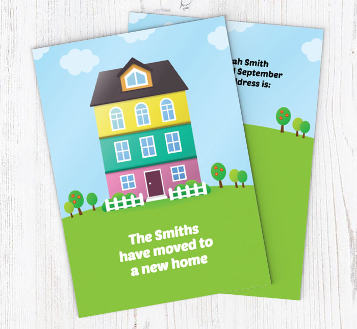 four storey house moving cards