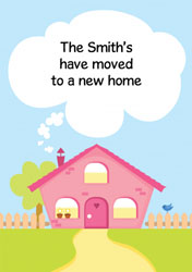 pink house moving cards
