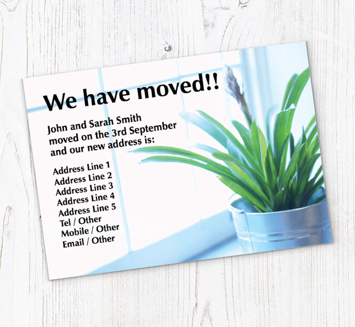 house plant moving cards