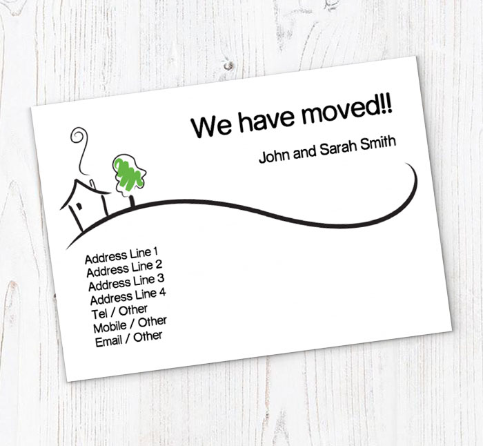 house and tree moving cards