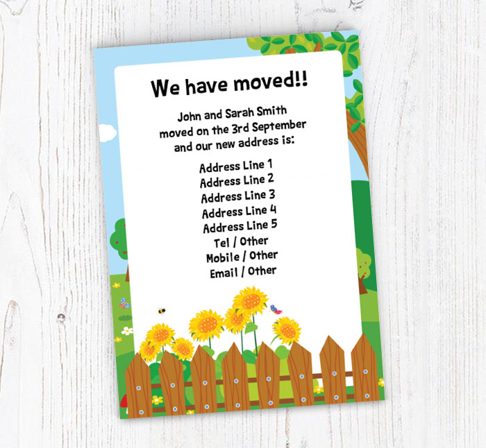 picket fence moving cards