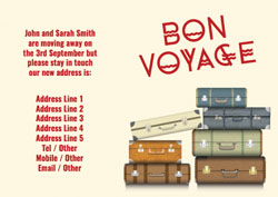 bon voyage moving cards