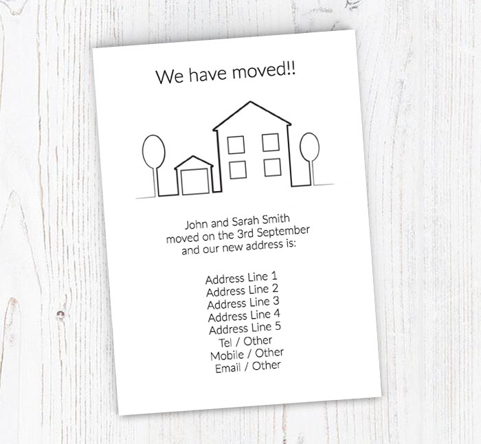 house outline moving cards