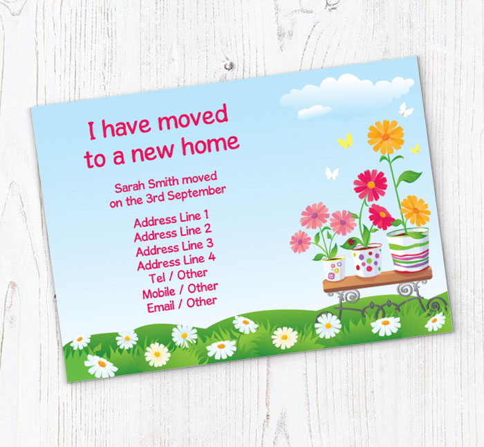 flower pots moving cards