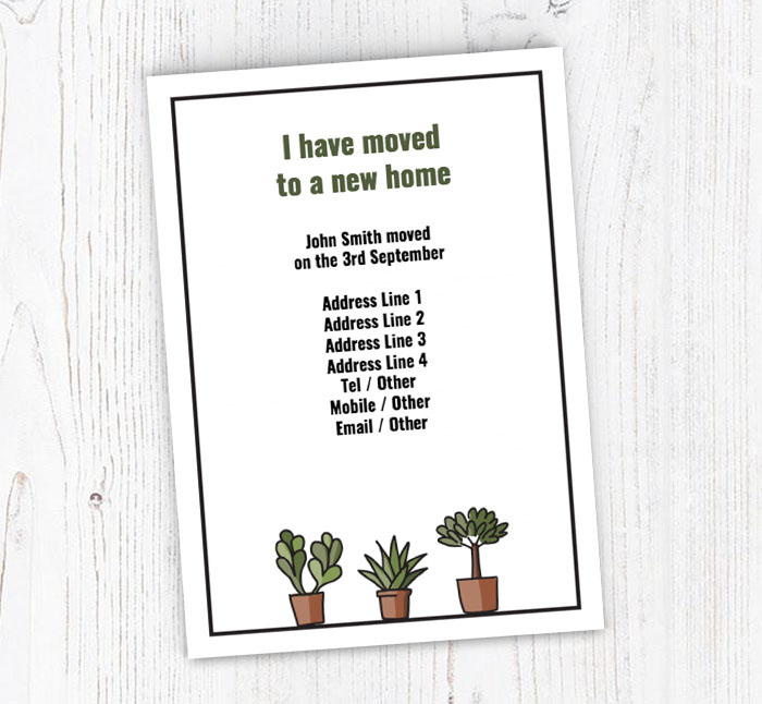 plant pots moving cards