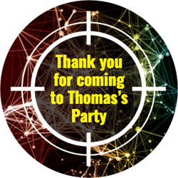 laser target party stickers