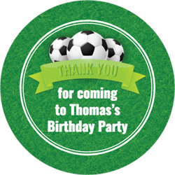 five a side party stickers