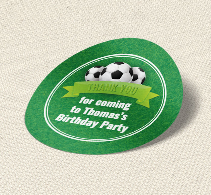 five a side party stickers