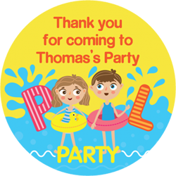 pool party stickers