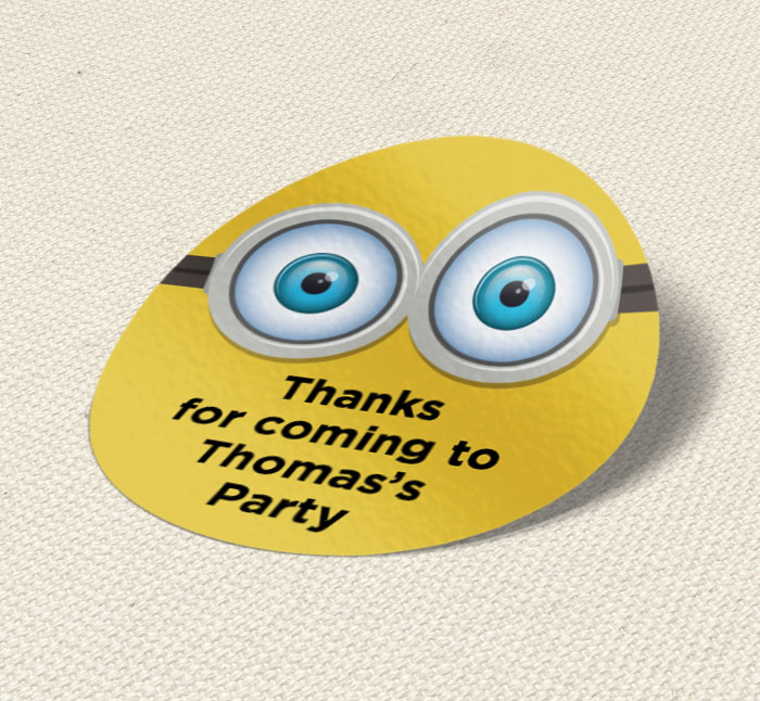 minions party stickers