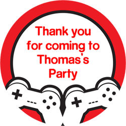 gaming party stickers
