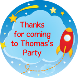 space party stickers