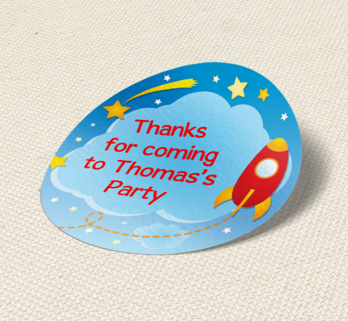 space party stickers