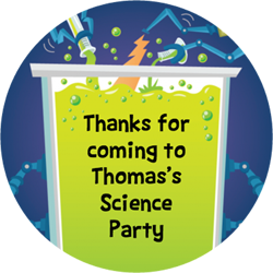 chemistry tests party stickers