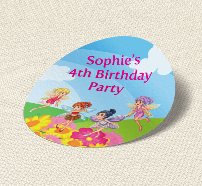 fairy party stickers