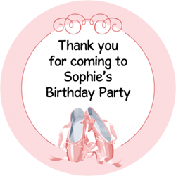 ballet party stickers
