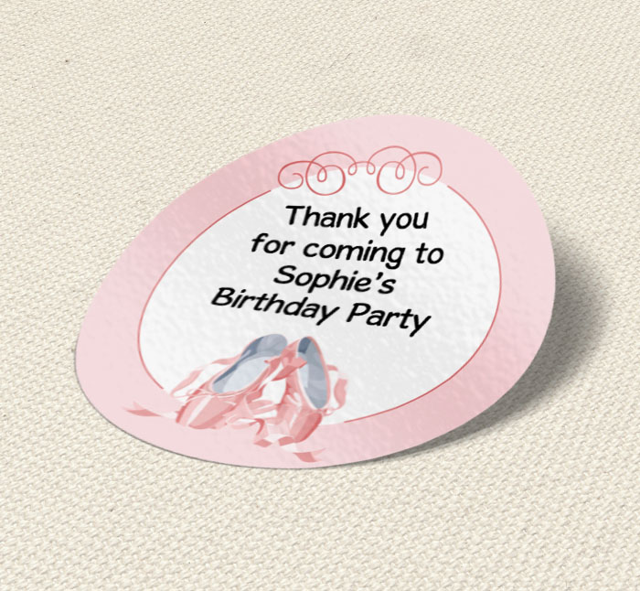 ballet party stickers