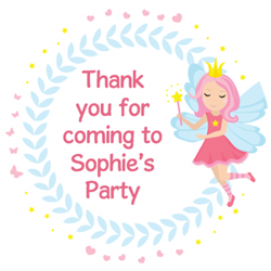 fairy dreams party stickers