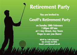 golf retirement party invitations