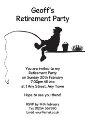 gone fishing retirement invitations