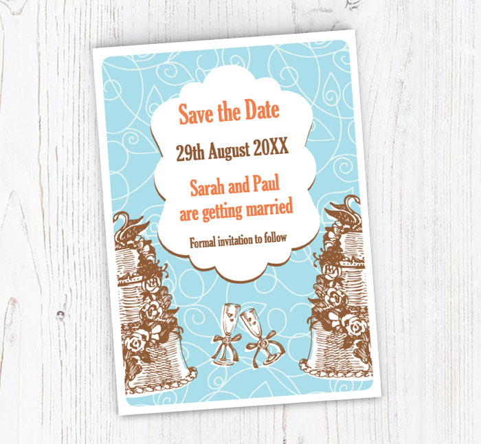 vintage save the date cards