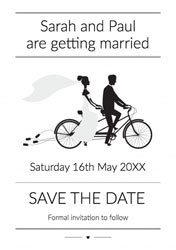 tandem save the date cards