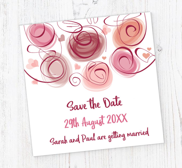 swirl save the date cards