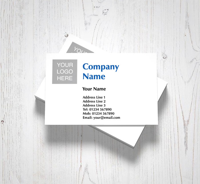 company logo upload business cards
