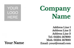 basic logo upload business cards