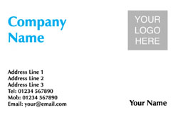 blue logo upload business cards