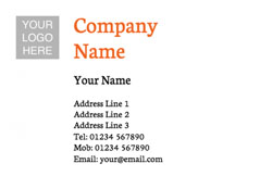 classic logo upload business cards