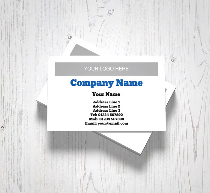 horizontal logo upload business cards