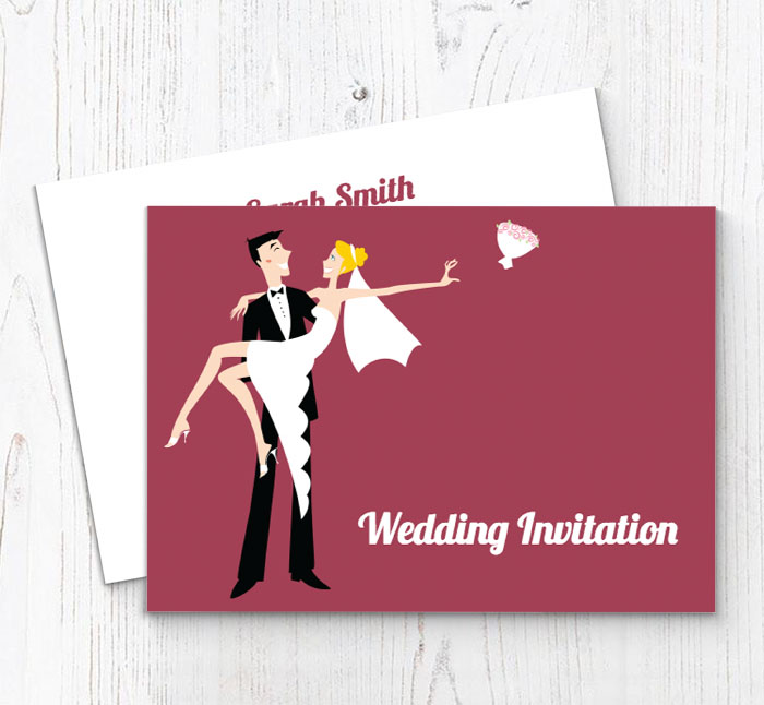 just married invitations