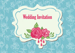 flowers wedding invitations